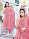 Kanika By Tunic House Georgette Surat Kurti With Bottom Dupatta Wholesale Market